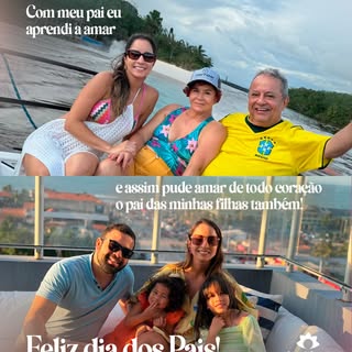 Com meu pai, aprendi sobre amor, cuidado e família. E hoje tenho a felicidade de ver esse mesmo amor