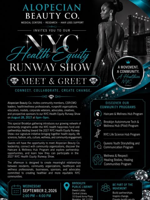 NYC Health Equity Runway Show Community Meet & Greet | Brooklyn 🗽

Connect. Collaborate. Build Heal