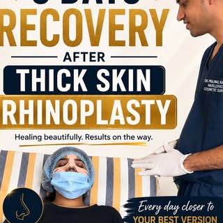 Three days recovery after thick skin rhinoplasty in India #thickskinnose #thickskinrhinoplasty #rhin
