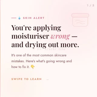 You’re applying moisturizer every day… but what if you’re doing it wrong? 👀
Most people unknowingly