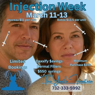 🎉 Ready to turn back time? The Youth Fountain Injection Week is here! 🕰️✨

Mark your calendars for