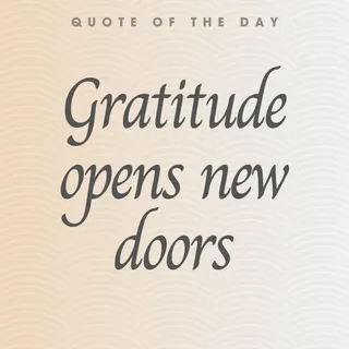 Gratitude has a way of opening doors you never knew existed. 💛

Concentrate on what's possible...

