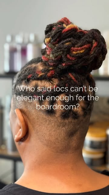 Sometimes, all your locs need is a little refinement to be boardroom ready!

This look began with a 