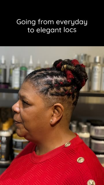 Sometimes, all your locs need is a little refinement…

This look began with a professional loc maint