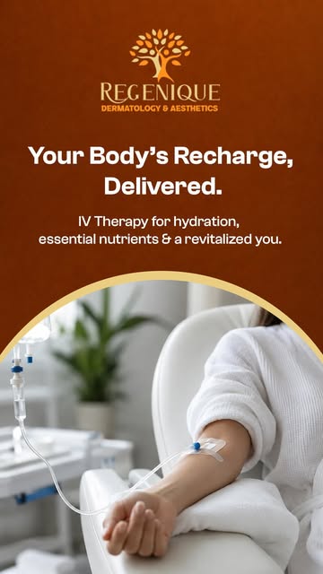Glow From Within with IV Skin Therapy

Dull, dehydrated or tired-looking skin?
Regenique’s Dermatolo