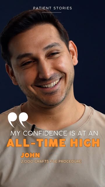 “My confidence is at an all-time high.”

For years, John found himself thinking about his hair and w