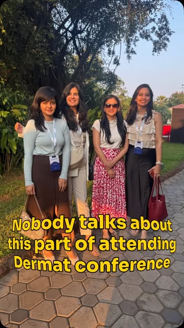 Not just about dressing up & getting good pictures. ✨
It’s about meeting fellow dermatologists, disc