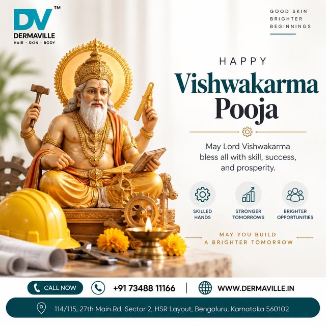 ✨ Celebrating the spirit of creativity, craftsmanship, and innovation. ✨

May Lord Vishwakarma bless