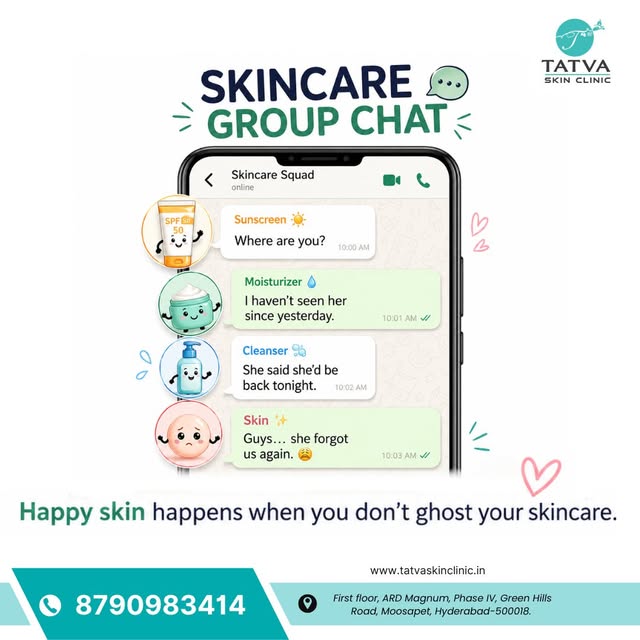 🚨 Meanwhile, inside your skincare group chat... 😂

Sunscreen: Where are you? ☀️
Moisturizer: I hav