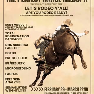 LET'S RODEO! It is time to boot scoot buggy on over to The Perfect Image Medspa so you can change th