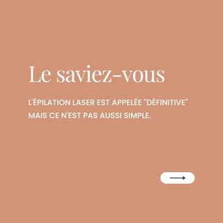 Le saviez-vous : l'épilation laser est appelée "définitive" mais ce n'est pas aussi simple.

#epilat