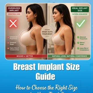 Breast Augmentation — सही implant size कैसे choose करें? 🤔

क्या बड़ा size मतलब better results?
👉 
