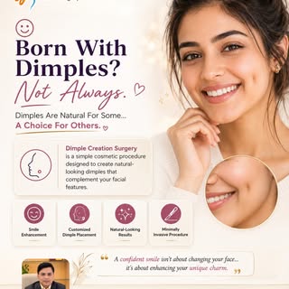 Dimples: Natural For Some, A Choice For Others.

Dimples are often seen as a charming facial feature