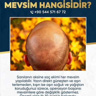 ✨ Saç Ekimi Yaptırmak İçin En Doğru Mevsim Hangisidir? ✨

Sanılanın aksine saç ekimi her mevsim yapı