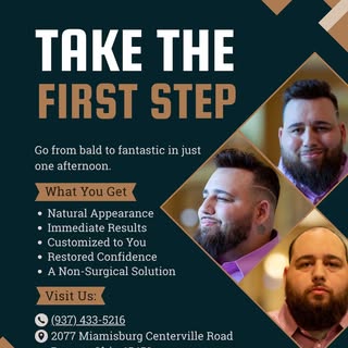 It doesn't matter if you have slight thinning or are mostly bald. We can work with you to find the r