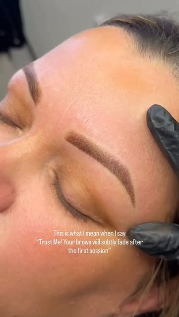 Do you trust me now? 

Permanent Brows are enhanced in color when they are freshly done. It’s fresh 