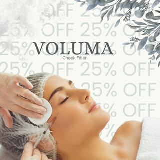 Give yourself the gift of lifted, youthful cheeks this season! 🎁 Enjoy 25% off Voluma Cheek Filler 