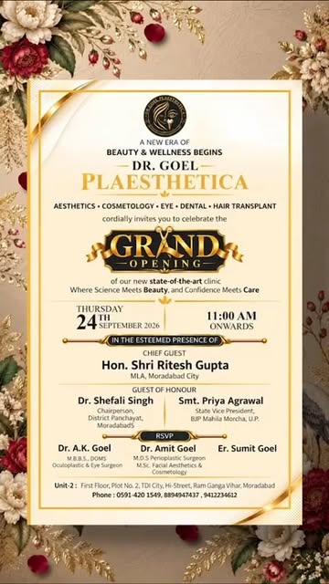 With ur blessings and wishes . We are pleased to announce the inauguration  of second branch of dr g