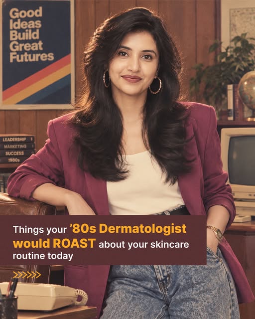POV: Your dermatologist is from 80s.

No 12-step routine.
No viral hacks.
No “this burns, so it must