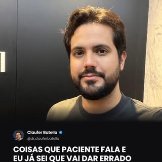 Depois de centenas de consultas, você começa a reconhecer padrões.

Algumas frases eu ouço e já sei 