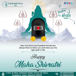 🌙 Wishing You a Glowing & Blessed Maha Shivratri! 🕉️✨ 

On this sacred night of devotion and trans