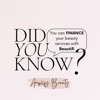 Did you know? You can finance your services with Beautifi! Enjoy flexible payment options, so you ca
