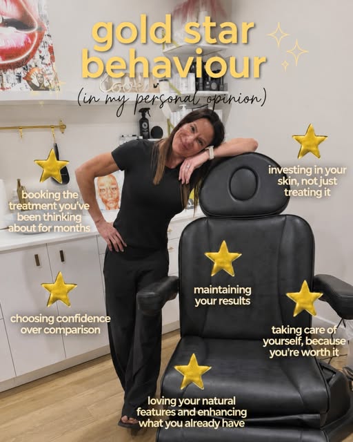 Gold star behaviour isn’t just booking the treatment. ⭐✨

It’s following your aftercare, protecting 