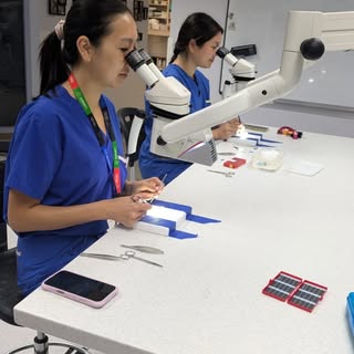 Microsurgery practice session with the TGH residents and fellows. Always good to spend time refining