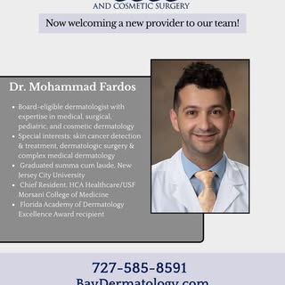 Our team is growing — meet Dr. Mohammad Fardos!
Dr. Fardos is a board-eligible dermatologist with cl