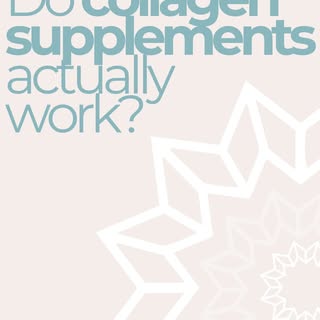 Do collagen supplements actually work?? 

Like most things, there isn’t a single magic product. Howe