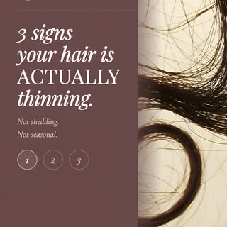 Your hair tells a story before you even notice it 👀
Thinning isn’t always sudden — the signs start 