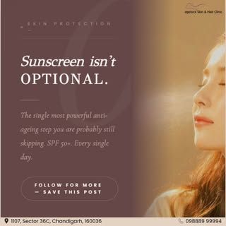 Sunscreen is not just a skincare step. It is daily skin protection ☀️

UV damage happens every singl
