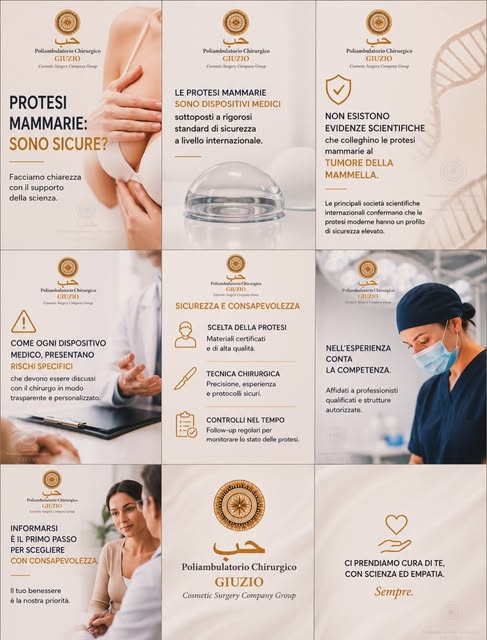 👉PROTESI MAMMARIE: SICUREZZA, SCIENZA E CONSAPEVOLEZZA

Le protesi mammarie sono dispositivi medici