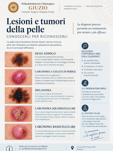 🔬 LESIONI CUTANEE: RICONOSCERLE, RIMUOVERLE, ANALIZZARLE

Una lesione della pelle può essere benign