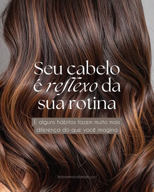 Seu cabelo também conta a história da sua rotina.

Sono de qualidade, alimentação equilibrada, cuida