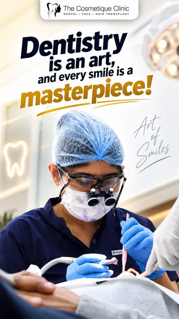 Dentistry is truly an art where every smile is crafted with precision and care! 🦷✨ Transform your c