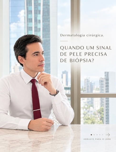 Nem todo sinal de pele precisa de biópsia. Mas toda lesão que apresenta mudanças merece atenção.

A 