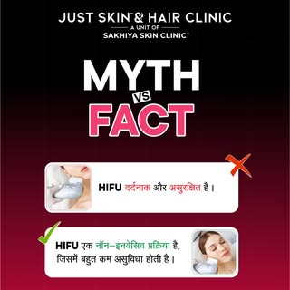HIFU: Myth vs Fact!** ✨

Think HIFU is painful, unsafe, or a replacement for surgery? Think again. H