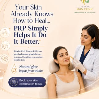 PRP therapy uses the body's own platelets to support skin rejuvenation and improve skin quality.

 B