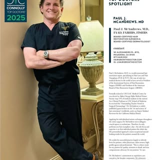 Featured in Modern Luxury Angeleno’s latest issue, Dr. McAndrews is listed again as a Top Doctor in 