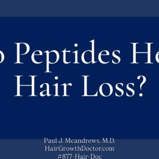Is there a peptide that reverses hair loss and produces thicker & longer hair?
The answer is “hopefu