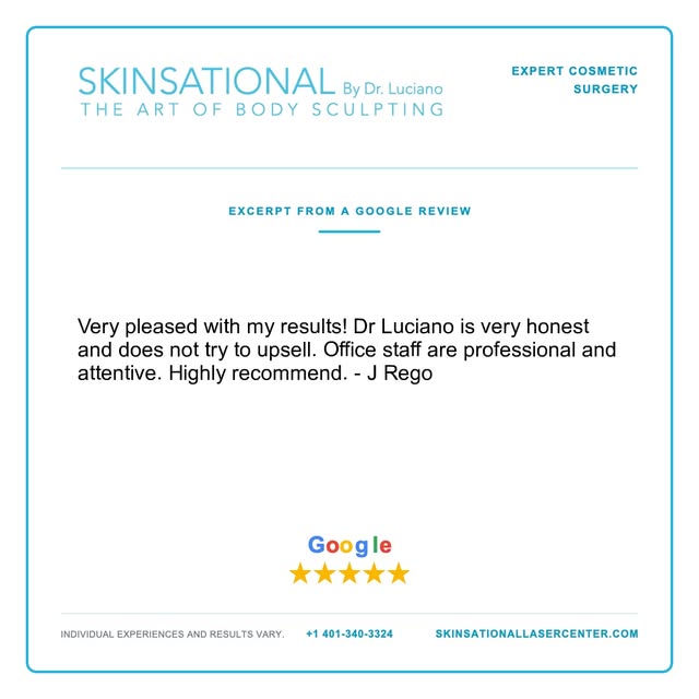 Very pleased with my results! Dr Luciano is very honest and does not try to upsell. Office staff are
