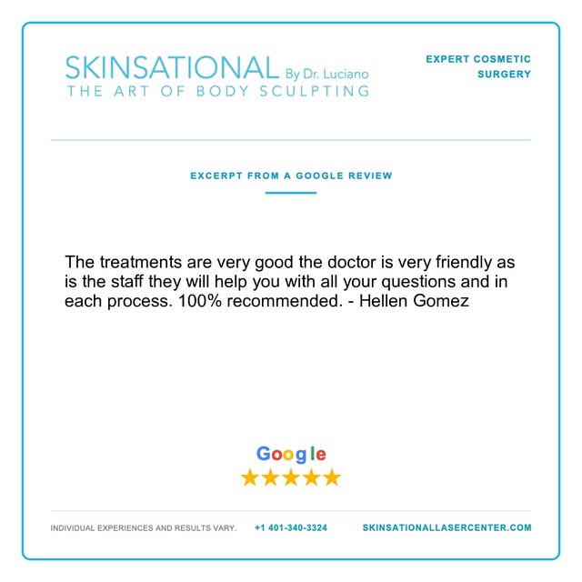 The treatments are very good the doctor is very friendly as is the staff they will help you with all