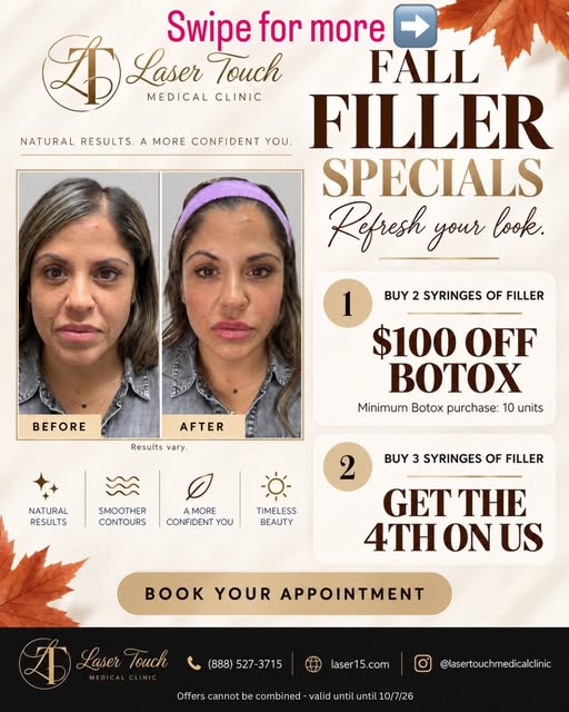 Fall is the perfect time to refresh your skin — and your look. 🍂✨

Our Fall Specials are here for a