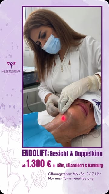 Endolift für Gesicht und Doppelkinn in Köln, Düsseldorf und Hamburg

Endolift ist ein minimalinvasiv