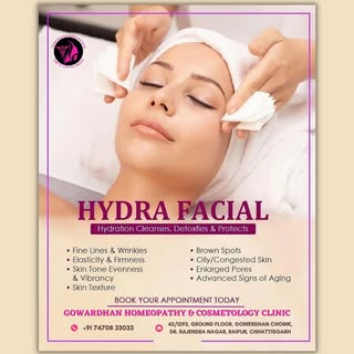 Get your glow back with DR MALVIKA! Our HydraFacial treatment is the perfect way to revitalize your 