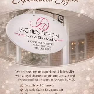 We’re growing at Jackie’s Designs.

We’re looking for a talented, experienced stylist with an establ