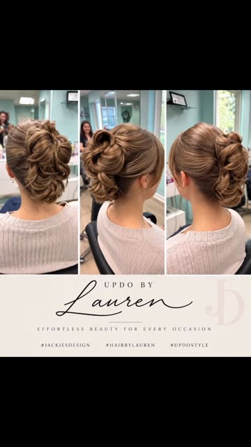 Elegant, effortless, and beautifully detailed! 

This gorgeous updo was created by Lauren—perfectly 