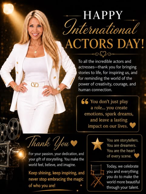 Happy International Actors Day! 🎬✨

Celebrating all the talented actors and actresses who bring sto