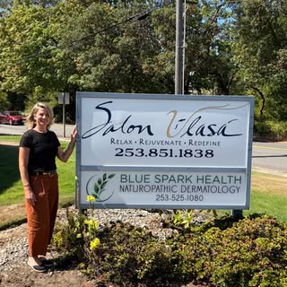 ✨ It’s official (again) — the sign is up! ✨

Blue Spark Health has a new home in Gig Harbor, and I L